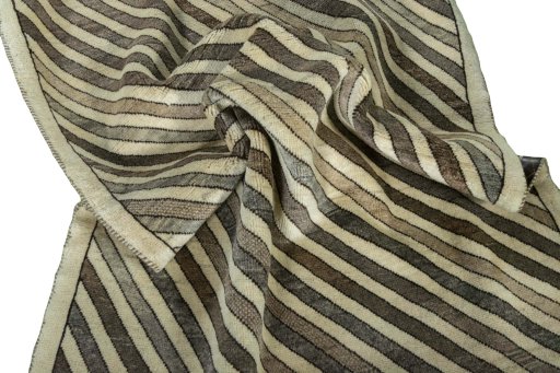 Corner detail of 2000s Persian Gabbeh rug showing border pattern and Wool pile
