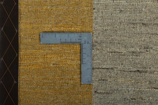 Close-up detail of New Persian Gabbeh rug from Iran / Persia showing Wool weave