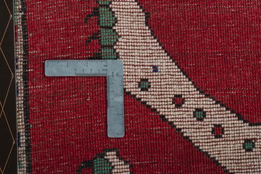 Close-up detail of 2000s Persian Gabbeh rug from Iran / Persia showing Wool weave