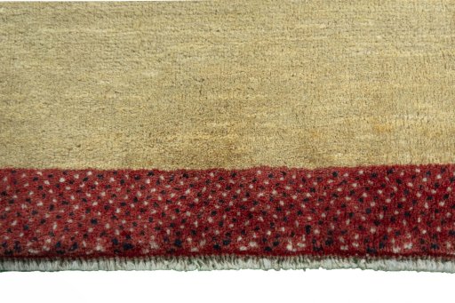 Central medallion detail of New Persian Gabbeh rug from Iran / Persia