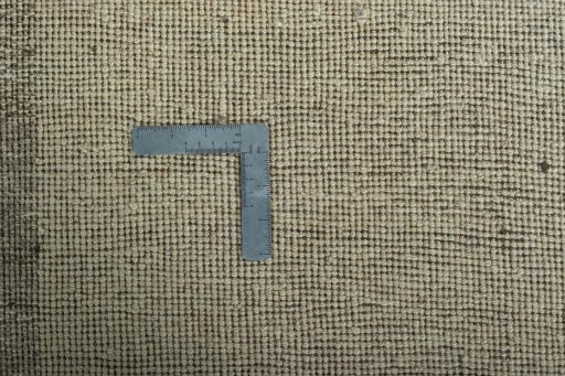 Corner detail of New Persian Gabbeh rug showing border pattern and Wool pile