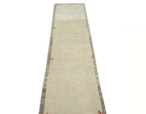 Surface texture of New Persian Gabbeh rug with natural Wool and intricate pattern