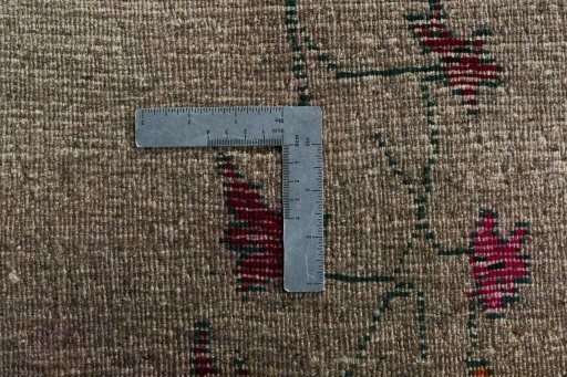 Close-up detail of 2000s Persian Gabbeh rug from Iran / Persia showing Wool weave