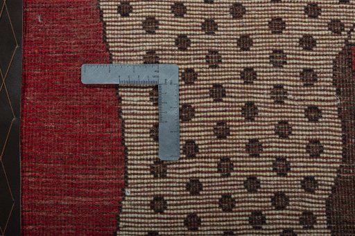 Full view of 2000s Persian Gabbeh rug from Iran / Persia, 94 × 62 cm in Multi Color tones