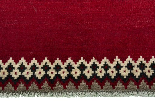 Central medallion detail of 2000s Persian Gabbeh rug from Iran / Persia