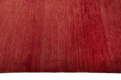 Close-up detail of New Persian Gabbeh rug from Iran / Persia showing Wool weave