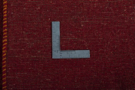 Close-up detail of New Persian Gabbeh rug from Iran / Persia showing Wool weave