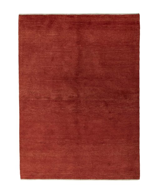 Full view of New Persian Gabbeh rug from Iran / Persia, 205 × 150 cm in Red tones