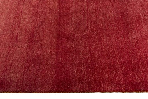 Close-up detail of New Persian Gabbeh rug from Iran / Persia showing Wool weave