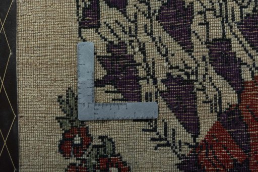 Full view of 2000s Persian Gabbeh rug from Iran / Persia, 100 × 62 cm in Beige tones