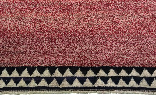 Central medallion detail of 2000s Persian Gabbeh rug from Iran / Persia