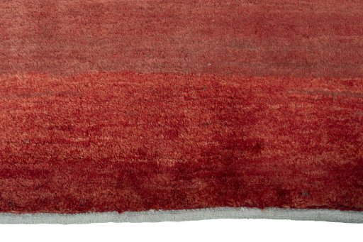 Central medallion detail of 2000s Persian Gabbeh rug from Iran / Persia