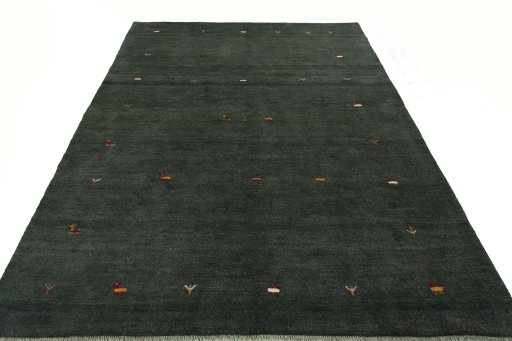 Surface texture of New Persian Gabbeh rug with natural Wool and intricate pattern