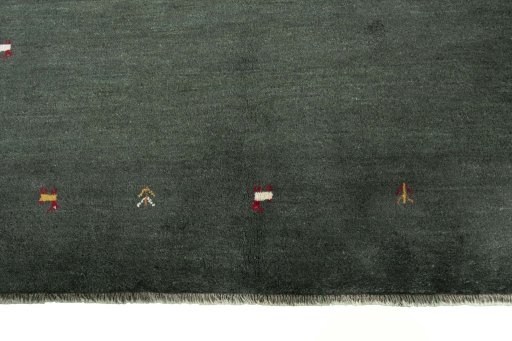 Central medallion detail of New Persian Gabbeh rug from Iran / Persia