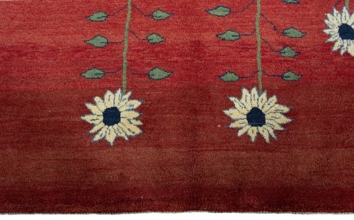 Central medallion detail of New Persian Gabbeh rug from Iran / Persia