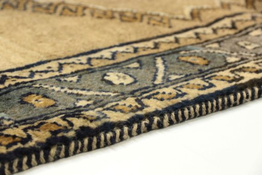 Central medallion detail of 1990s Persian Gabbeh rug from Iran / Persia