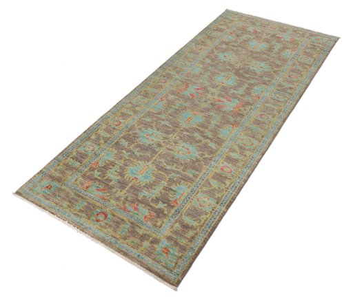Close-up detail of New Farahan rug from Pakistan showing Wool weave