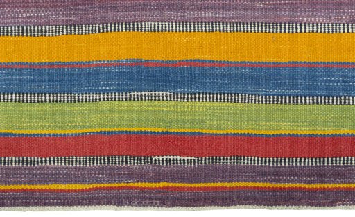 Central medallion detail of New Kilim Sofre rug from Turkey