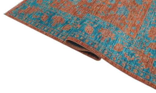 Close-up detail of New Farahan rug from Pakistan showing Wool weave
