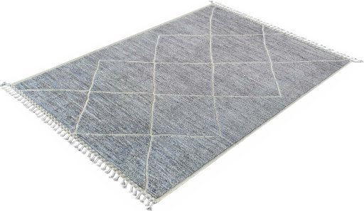 Close-up detail of New Morocco rug from Pakistan showing Wool weave