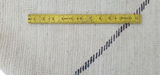 Full view of New Morocco rug from Pakistan, 205 × 81 cm in Beige tones