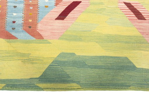 Central medallion detail of New Kilim Dastan rug from Turkey
