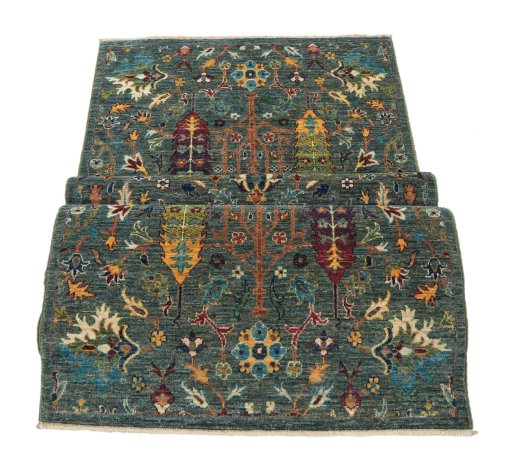 Central medallion detail of New Haj-jalili rug from Pakistan