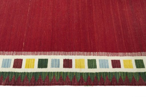 Close-up detail of Unknown Kilim Ghashghai rug from Iran / Persia showing Cotton weave