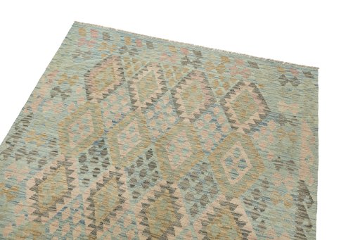 Surface texture of New Kilim Traditional rug with natural Wool and intricate pattern