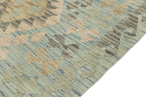 Central medallion detail of New Kilim Traditional rug from Afghanistan