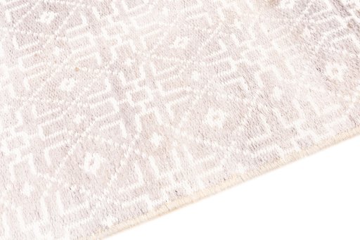 Backside of handmade 1974s Kilim Traditional rug showing knot structure and weave density