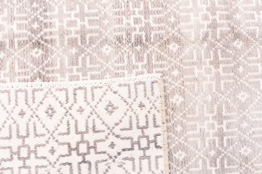 Close-up detail of 1974s Kilim Traditional rug from Iran / Persia showing Wool weave