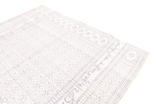 Surface texture of 1974s Kilim Traditional rug with natural Wool and intricate pattern