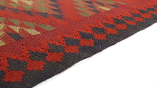 Central medallion detail of New Kilim Traditional rug from Iran / Persia