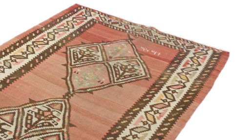 Surface texture of New Kilim Traditional rug with natural Wool and intricate pattern
