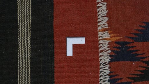 Full view of New Kilim Traditional rug from Iran / Persia, 370 × 150 cm in Multi Color tones