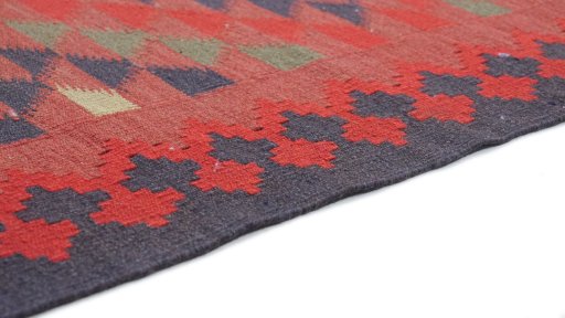 Central medallion detail of New Kilim Traditional rug from Iran / Persia