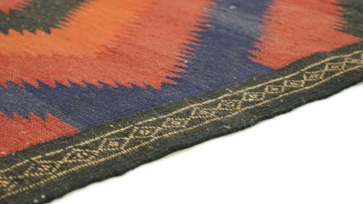 Central medallion detail of New Kilim Traditional rug from Iran / Persia