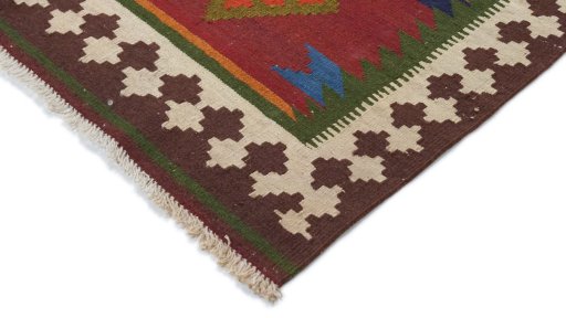 Central medallion detail of New Kilim Traditional rug from Iran / Persia