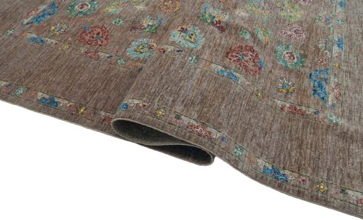 Close-up detail of New Farahan rug from Pakistan showing Wool weave