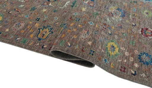 Close-up detail of New Farahan rug from Pakistan showing Wool weave