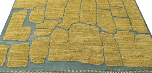 Surface texture of New Morocco rug with natural Wool and intricate pattern