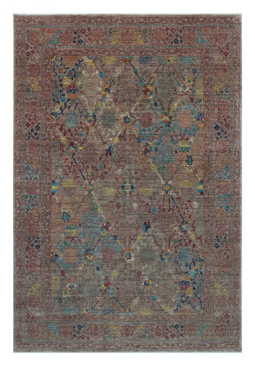 Full view of New Haj-jalili rug from Pakistan, 300 × 198 cm in Red tones