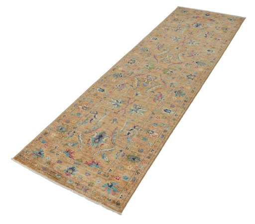 Close-up detail of New Farahan rug from Pakistan showing Wool weave