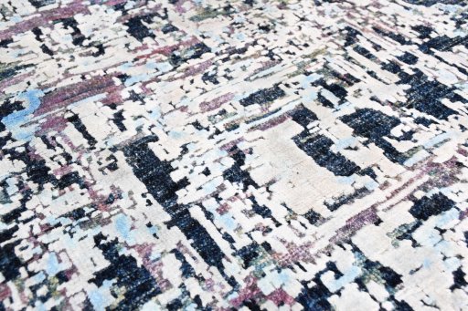 Close-up detail of New Mahli rug from Pakistan showing Wool weave