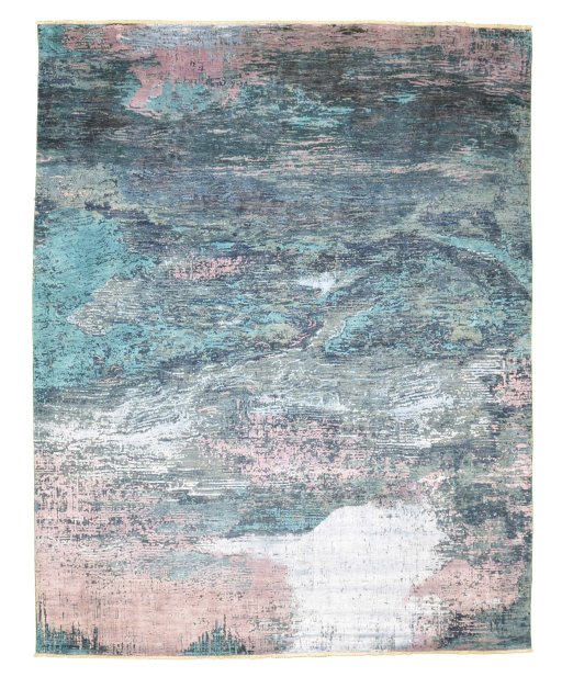 Full view of New Mahli rug from Pakistan, 308 × 240 cm in Multi Color tones