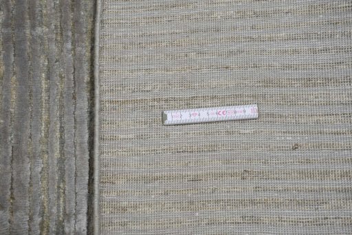Backside of handmade New Mahli rug showing knot structure and weave density