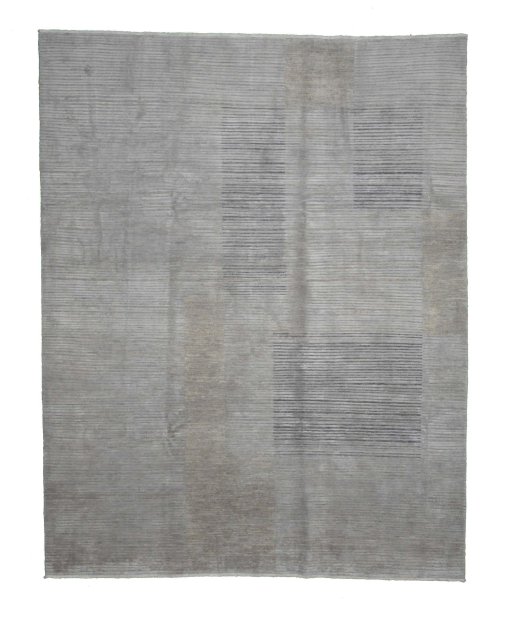 Full view of New Mahli rug from Pakistan, 306 × 244 cm in Beige tones