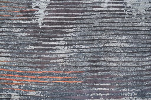 Corner detail of New Mahli rug showing border pattern and Wool pile