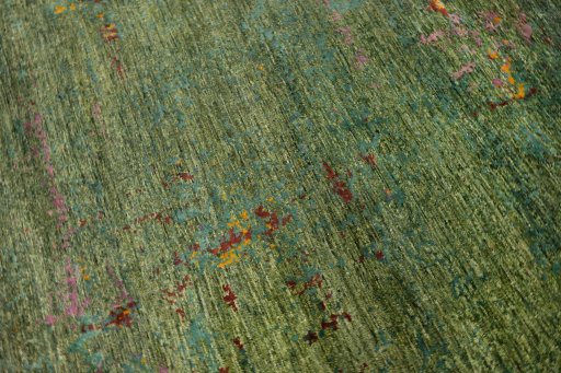Full view of New Mahli rug from Pakistan, 316 × 197 cm in Green tones